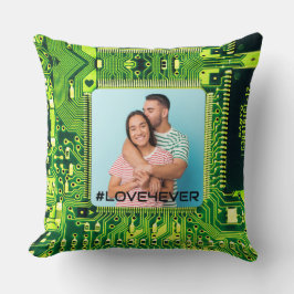 マイクロチップモダンのカッコいい絶え間ない写真に対する愛 クッション