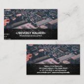 マイクロチップ | バイナリコード 名刺 (正面/裏面)