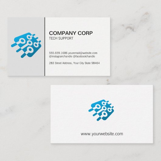 マイクロチップ |技術 予約カード (正面/裏面)