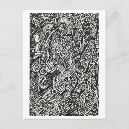 マイクロドット・マンに入る ポストカード (正面)