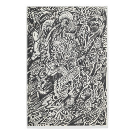 マイクロドット・マンに入る メタルプリント