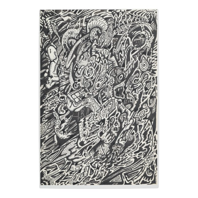 マイクロドット・マンに入る メタルプリント (正面)