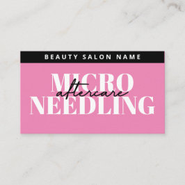 マイクロニモダンードリングアフターケア指示カード 名刺