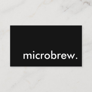 マイクロビール。 名刺