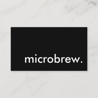 マイクロビール。 名刺