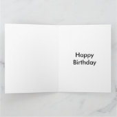 マイクロフォンが付いているシルクハットの大きい誕生日のスカル カード (内部)