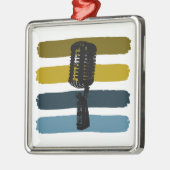 マイクロフォンのクリスマスのオーナメント メタルオーナメント (左)