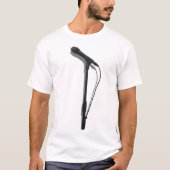 マイクロフォンのワイシャツを立てて下さい Tシャツ (正面)