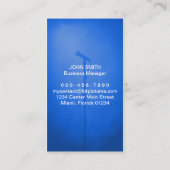 マイクロフォンの点検のミュージシャンのDJのボーカリストはV2を梳きます 名刺 (裏面)