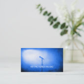 マイクロフォンの点検のミュージシャンのDJのボーカリストカード 名刺 (スタンド正面)