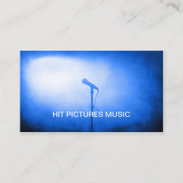 マイクロフォンの点検のミュージシャンのDJのボーカリストカード 名刺