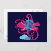 マイクロフォンの爆発 ポストカード (正面/裏面)