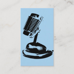 マイクロフォンのPodcaster 名刺