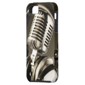 マイクロフォン及びヘッドホーンの箱カバー Case-Mate iPhoneケース (裏面左)