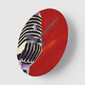 マイクロフォン ラウンド壁時計 (傾斜)