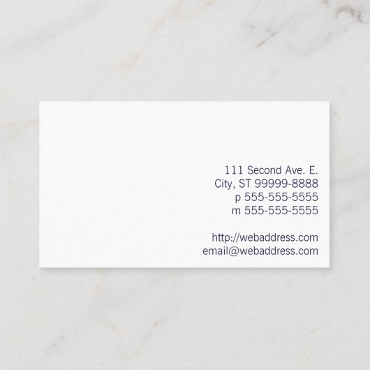 マイクロフォン 名刺 (裏面)