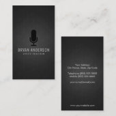 マイクロフォン 名刺 (正面/裏面)