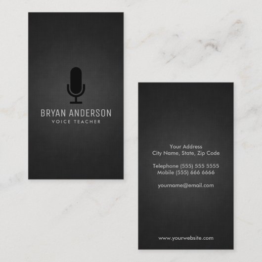 マイクロフォン 名刺 (正面/裏面)