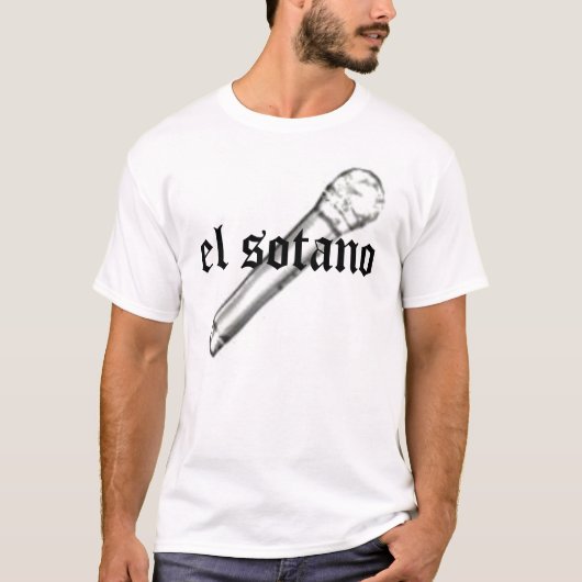 マイクロフォン、elのsotano tシャツ (正面)