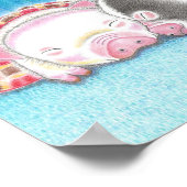 マイクロブタ 子豚 子供部屋 アート プリント ポスター (角)