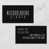 マイクロブモダンレード，眉毛，永久的なメイク 名刺 (正面/裏面)