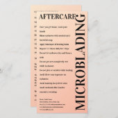 マイクロブラッディングアフターケアクリーミー釉薬 サンキューカード (正面/裏面)