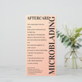 マイクロブラッディングアフターケアクリーミー釉薬 サンキューカード (スタンド正面)