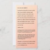 マイクロブラッディングアフターケアクリーミー釉薬 サンキューカード (裏面)