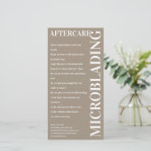 マイクロブラディングアフターケアコーヒーラテ指示 サンキューカード (スタンド正面)