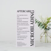 マイクロブラディングアフターケア光ラベンダー指示 サンキューカード (スタンド正面)