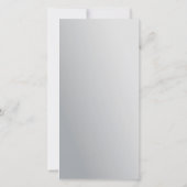 マイクロブラディングアフターケア金属グレーミニマル勾配 サンキューカード (裏面)