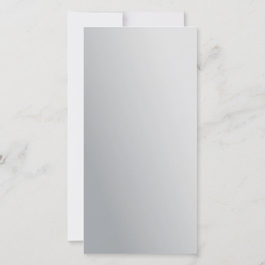 マイクロブラディングアフターケア金属グレーミニマル勾配 サンキューカード (裏面)