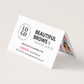 マイクロブレイディングブラウアアフターケアアポイントメントアラームB 名刺 (正面)