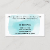 マイクロブレイディングブローズサロンアポイントメントカード 予約カード (裏面)