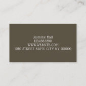 マイクロブレイディング、眉、まつ、永久的なメイク 名刺 (裏面)