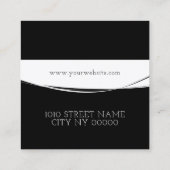 マイクロブレイディング、眉、タトゥー、パーマネントメイク スクエア名刺 (裏面)