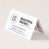 マイクロブレイディングBrow AfterCareアポイントメントの注意 名刺 (正面)
