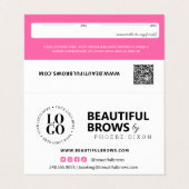 マイクロブレイディングBrow AfterCareアポイントメントの注意 名刺 (外部フラット)