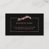 マイクロブレーディングアーティストインバラ金ゴールドグリッター 名刺 (裏面)