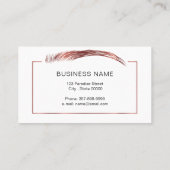 マイクロブレーディングアーティスト(バラ金ゴールド色) 名刺 (裏面)