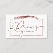 マイクロブレーディングアーティスト(バラ金ゴールド色) 名刺 (正面)