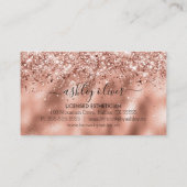 マイクロブレーディングブローズバラ金ゴールドグリッターメイクアップアーティスト 名刺 (裏面)