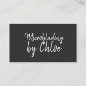 マイクロブレーディング、眉、刺青、永久化粧 名刺 (正面)