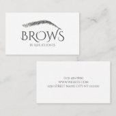 マイクロブレーディング、眉、刺青、永久化粧 名刺 (正面/裏面)