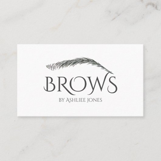 マイクロブレーディング、眉、刺青、永久化粧 名刺 (正面)