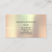 マイクロブレードの眉メイクアップアイバラ銅 名刺 (裏面)