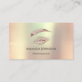 マイクロブレードの眉メイクアップアイバラ銅 名刺 (正面)