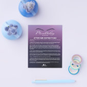 マイクロブレードアフターケアエレガント命令の紫 チラシ (シングル)