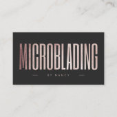 マイクロブレードバラ金ゴールドグリッター 名刺 (正面)