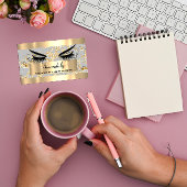 マイクロブレードメイクアップまつげ延長金ゴールドグレー 名刺